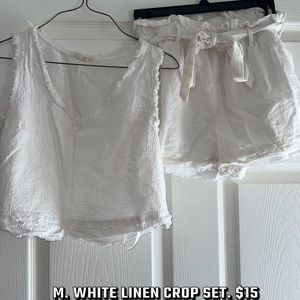 Linen crop set